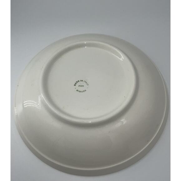 Vintage Himark Green w Red Stripe Pasta Bowls Italy - Picture 2 of 4